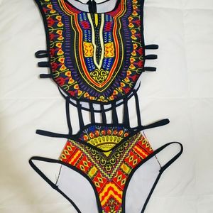 Wild Tribal Swimsuit! NWOT
